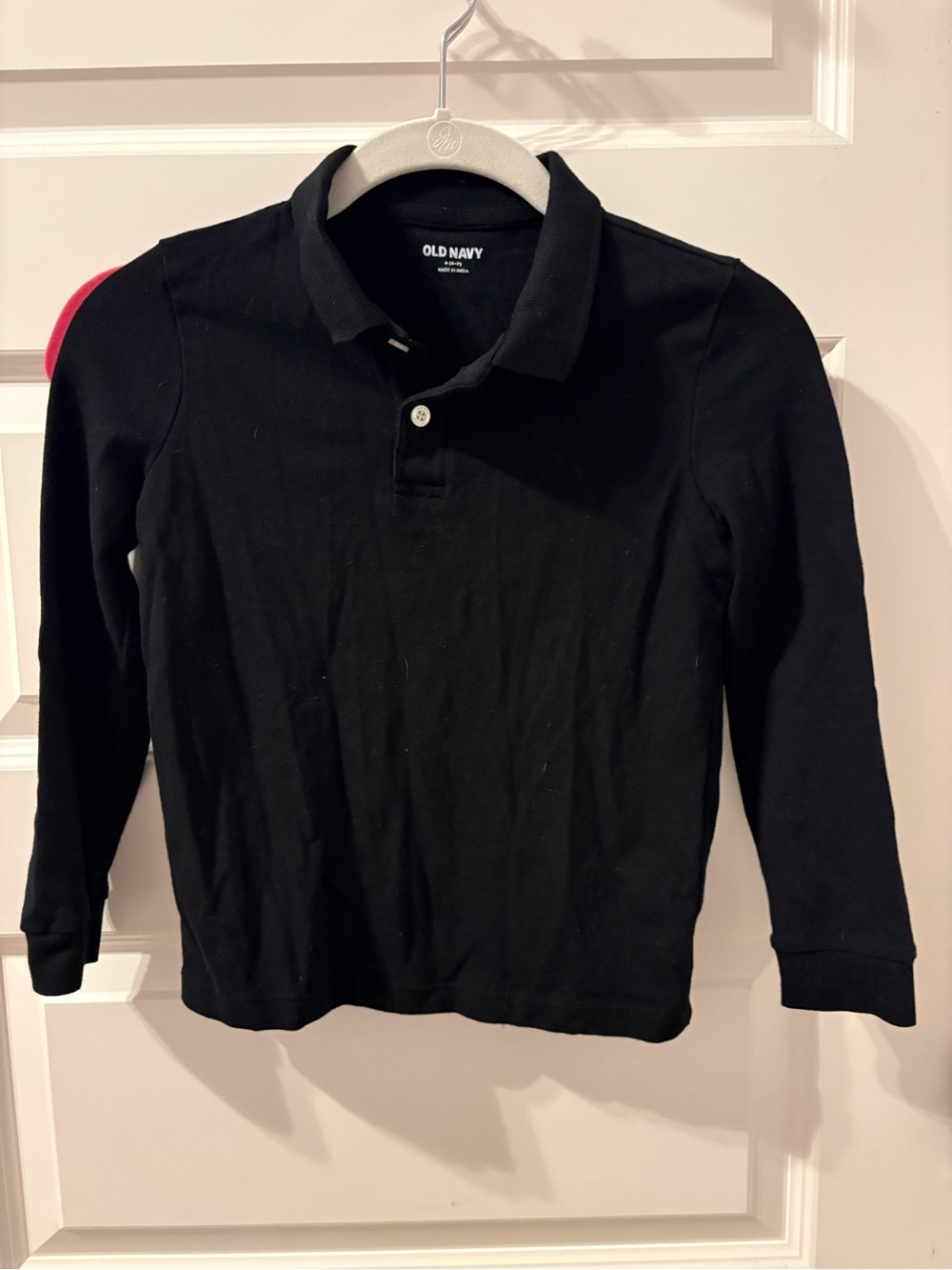 Old Navy Boys Black Long-Sleeve Polo